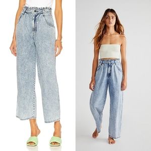 MOTHER the ruffle greaser ankle pants